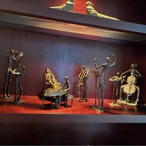Musician group sculpture decorations home living room vintage  pretty  10 pieces